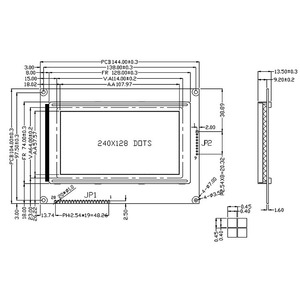 5.2 di vendita del produttore "144*104MM 240128 RA6963 pannello LCD grafico parallelo modulo per strumenti di controllo industriale - Product Image 5