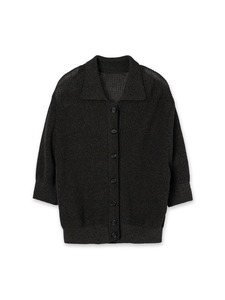Soiling Logotipo personalizado Turn Down Collar Simples Casual Single-breasted Fino Verão Cropped Cardigan Mulheres De Malha Casaco Elegante