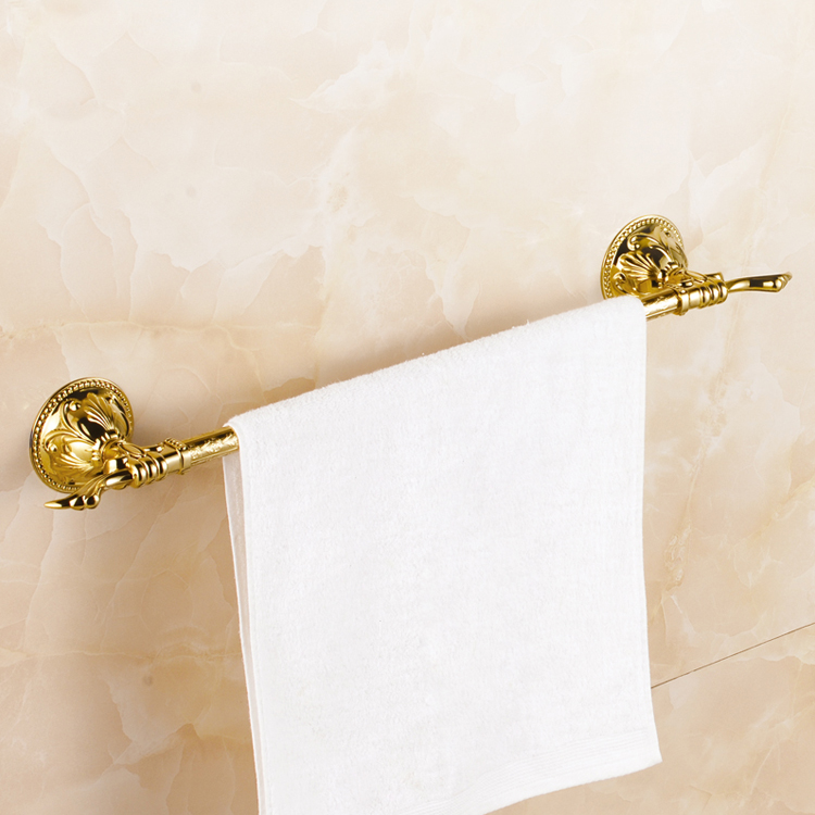 brushed gold Single towel rod