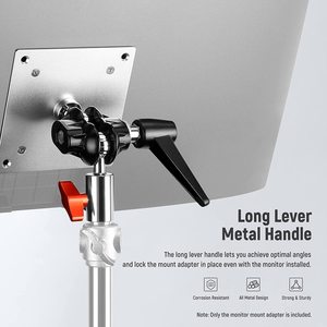 VESAマウント付きフォーカスモニターマウントアダプターME-108P調整可能なライトスタンドアダプターデュアル360ボールジョイントインパクトスクリーンTV - Product Image 5