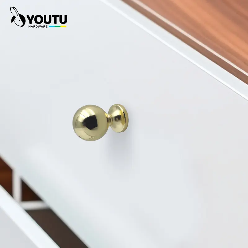 Simple Zinc Alloy Ball Knob Flower Knob Zamak Handle suitable for Kitchen cabinet  bedroom closets  all drawers