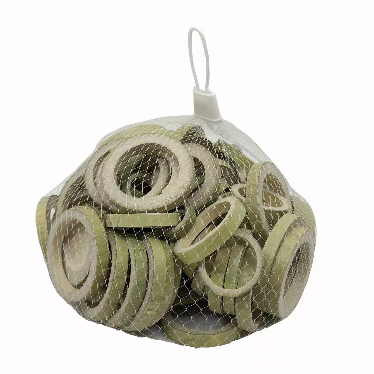 Round bamboo slice