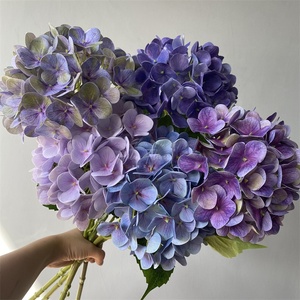 A-388人造绣球花乳胶3D打印真触摸绣球花黑色绣球花 - Product Image 6