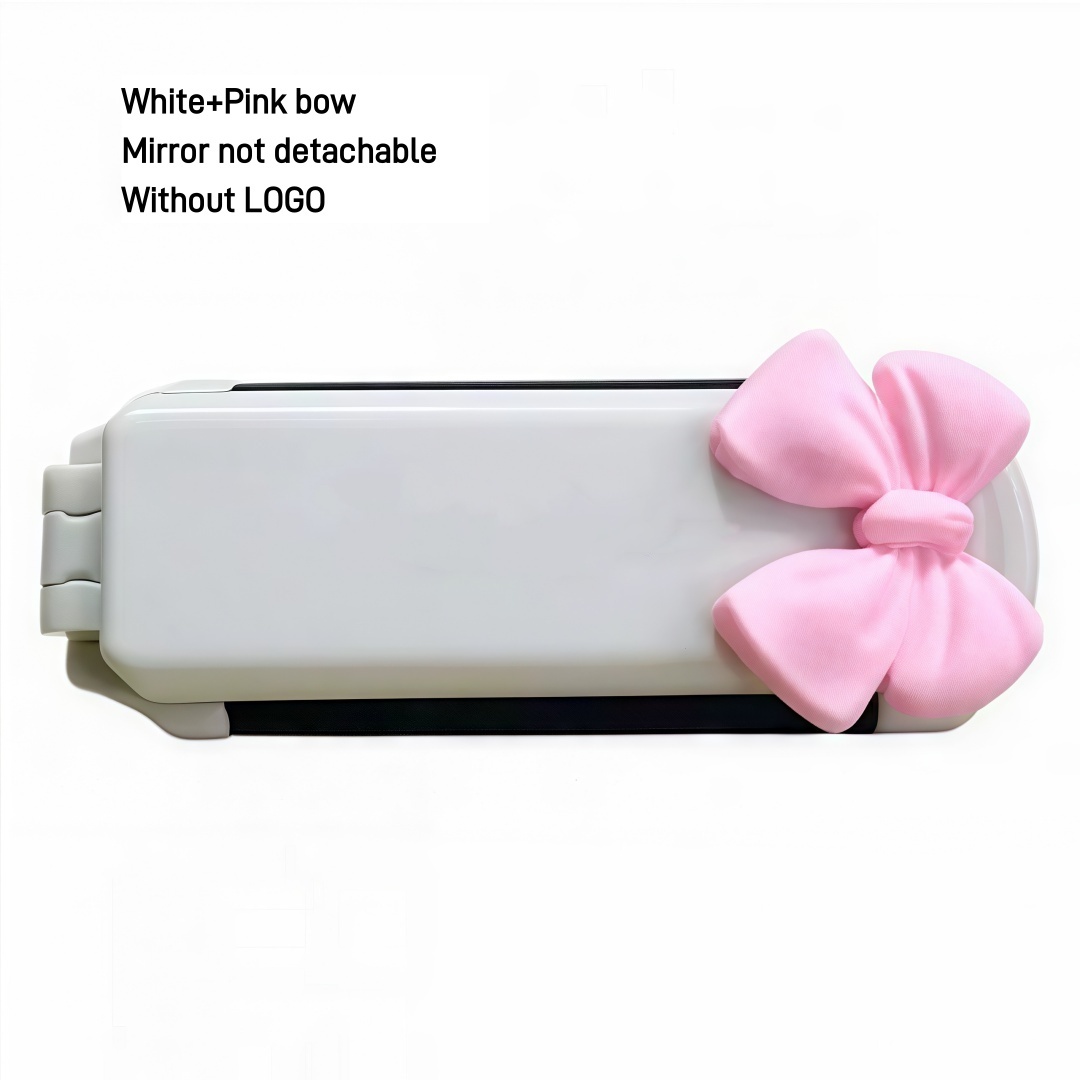 Noeud blanc + rose / Non détachable / Pas de LOGO