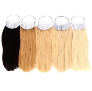 Hızlı kargo toptan İnsan saçı renk yüzük Balayage Ombre Remy renk grafik renk yüzük saç uzatma ile 3-10 seviye - Product Image 4