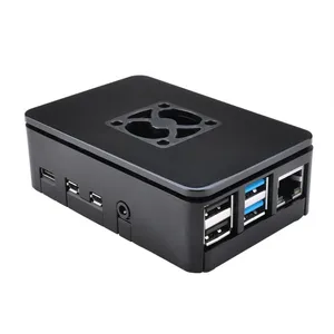 Für Raspberry Pi 4 Modell B Kühl gehäuse Der passive Lüfter aus schwarzer Aluminium legierung kann installiert werden - Product Image 1