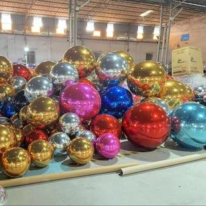 Custom Double Layer PVC Inflatable Balloon for Outdoor Activities 4m Mirror Reflective <strong>Ball</strong> for Parties Events Air <strong>Dancer</strong> Model - Product Image 6