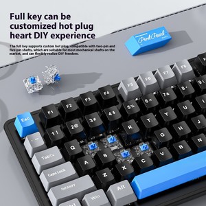 K82 EスポーツメカニカルRGB有線キーボード87キーハイカラー値3モードUSBインターフェイスラップトップ用新品 - Product Image 4