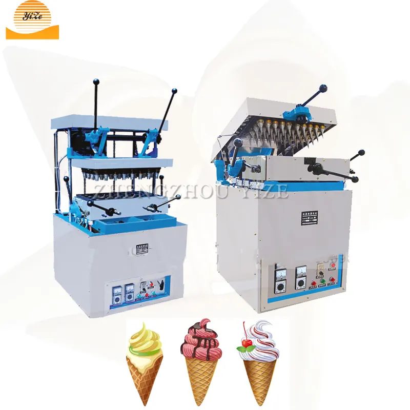 Máquina Manual para hacer conos de helado, herramienta eléctrica para hacer conos de Waffle, galletas, Chocolate