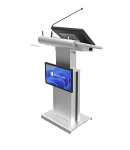 23.5 Inch Multimedia Digital Podium Lectern Educational Equipment <strong>Lectures</strong> for Conference Room Presidential - Product Image 4