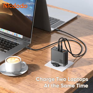 Mcdodo 513 100W4ポートGaN充電器<span class=keywords><strong>3</strong></span> USB C <span class=keywords><strong>1</strong></span> USBアダプティブPDPPS 65W 60W W 45W 30W電源充電器 (2つのラップトップ用)