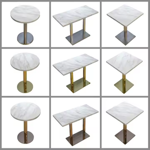 Modern Square Design Marble Dining <strong>Table</strong> <strong>Set</strong> for Restaurants Fast Food Cafe Burger Shop Artificial Marble <strong>Table</strong> Top - Product Image 5