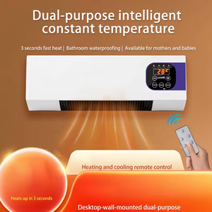 Isıtıcı ve Fan Combo 1800W 2-in-1 zamanlama fonksiyonu çift kullanımlı duvara monte elektrikli Fan ve uzaktan kumanda ile uzay ısıtıcı - Product Image 2