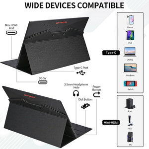 <strong>Computer</strong> <strong>Display</strong> 2.5K <strong>LCD</strong> Screen <strong>Display</strong> 17.3 Inch IPS Gaming Portable <strong>Monitor</strong> for Cell Phone PC Laptop - Product Image 5