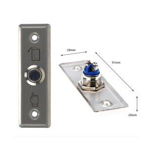 Pulsante di uscita interruttore a spinta porta apriscatole in acciaio inox pulsanti di rilascio per il controllo accessi serratura del cancello elettronico con luce a LED - Product Image 1