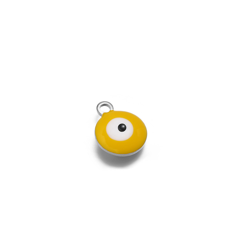 8mm Silver double-sided yellow