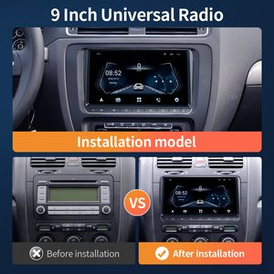 GRAND <strong>Navi</strong> 2din 9inch Android Car Radio BT WIFI GPS Navigation FM RDS Rear Camera RCA for Volkswagen Golf Polo Tiguan Passat Car - Product Image 5