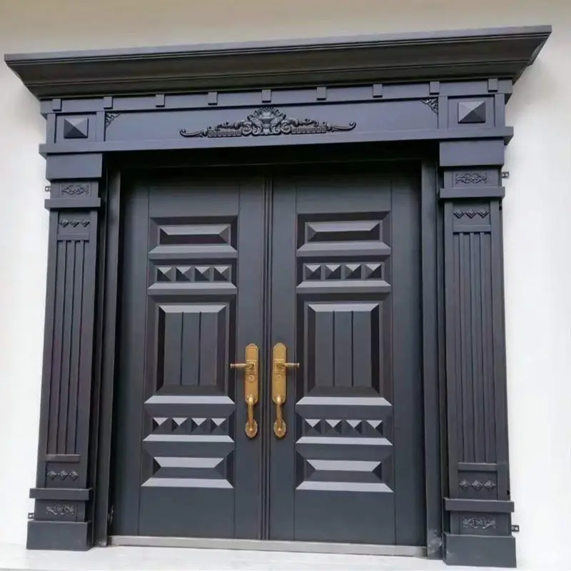 ประตูรั้วหลักอะลูมิเนียมแบบทันสมัยสำหรับตกแต่งประตูเหล็กอลูมิเนียม