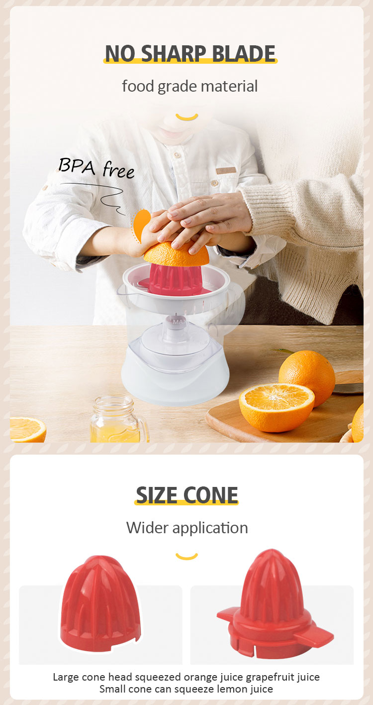 citrus juicer machine electric press orange juicer 0.7L Capacity Portable kitchen appliance