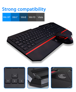 Teclado y ratón inalámbricos para ordenador, combo de teclado y ratón USB de 2,4G, juego recargable
