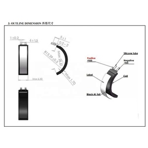 Pnas Tùy Chỉnh Mô Hình 160729 130620 130625 3.7V Siêu Mỏng Linh Hoạt Arc Thông Minh Mặc Vòng Bán Rắn Nhà Nước Licoo2 Cathode Pin - Product Image 3