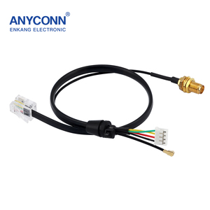 Ensamblaje de cable Ethernet industrial PVC/PBT/arnés de cables de nailon para equipo de comunicación de computadora de automóvil de motocicleta
