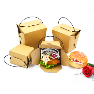 Hộp Cơm Giấy Kraft Phân Hủy Sinh Học Thân Thiện Với Môi Trường Hộp Đóng Gói Mì Bằng Giấy - Product Image 6