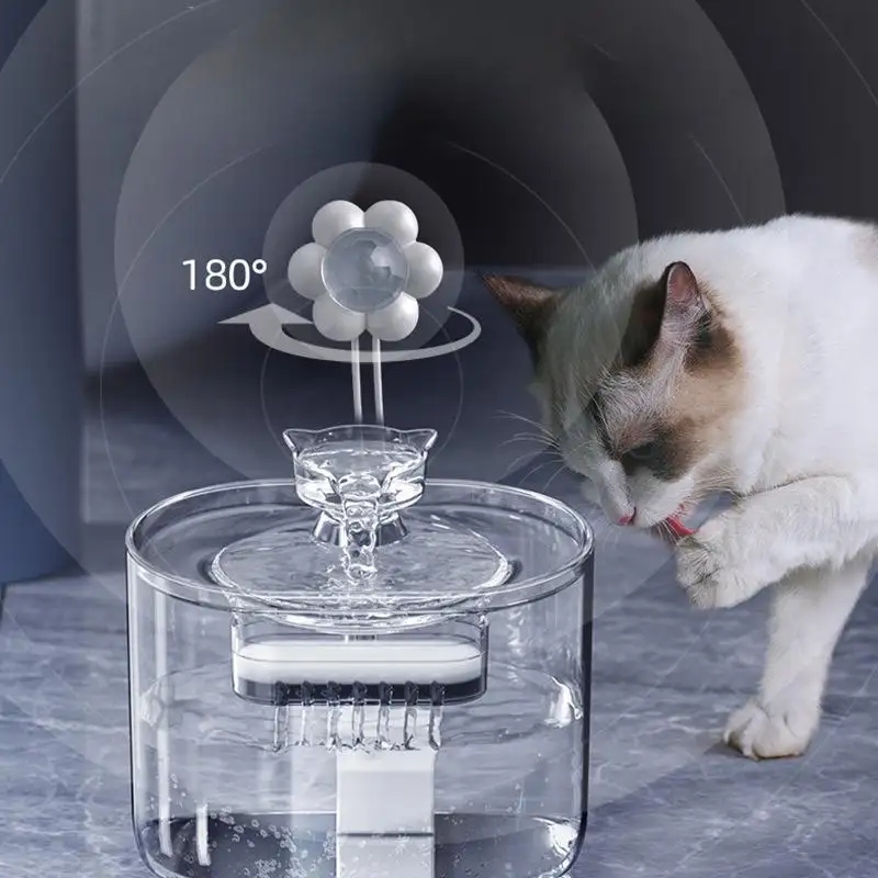 KUMA Custom 2.2L Cat Water Fountain Cat Water Bow lWater Fuente para mascotas