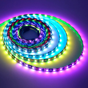 WS2811 ICドリームカラーLEDストリップアドレス可能12V 24V 5050 RGBライトピクセルリモートアプリコントロールTiraプログラム可能RGB LEDストリップ - Product Image 5