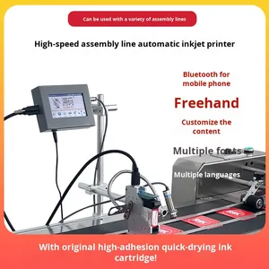 Online-Montagelinie Voll automatischer Sm100-Tintenstrahldrucker 600dpi 1 Jahr Garantie-Liest Datum Chargen nummer QR-Codes Kleiner Inkjet - Product Image 2