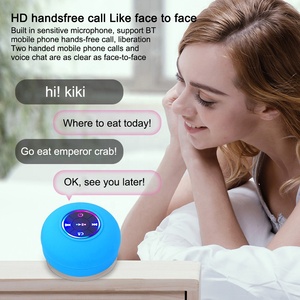Ipx4 không thấm nước Loa Bluetooth không dây với cốc hút và mic đèn LED di động thể thao phòng tắm loa stereo - Product Image 3