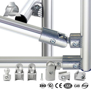 Estante Sistema de marco de ranura en T acero inoxidable metal aluminio roscado tubo delgado tubo leanpipe y accesorios Conexión de junta - Product Image 5