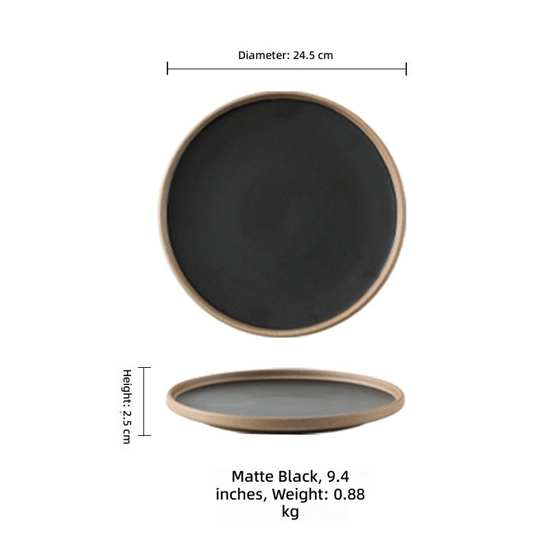 Ctalo in gres nero 9,5 pollici