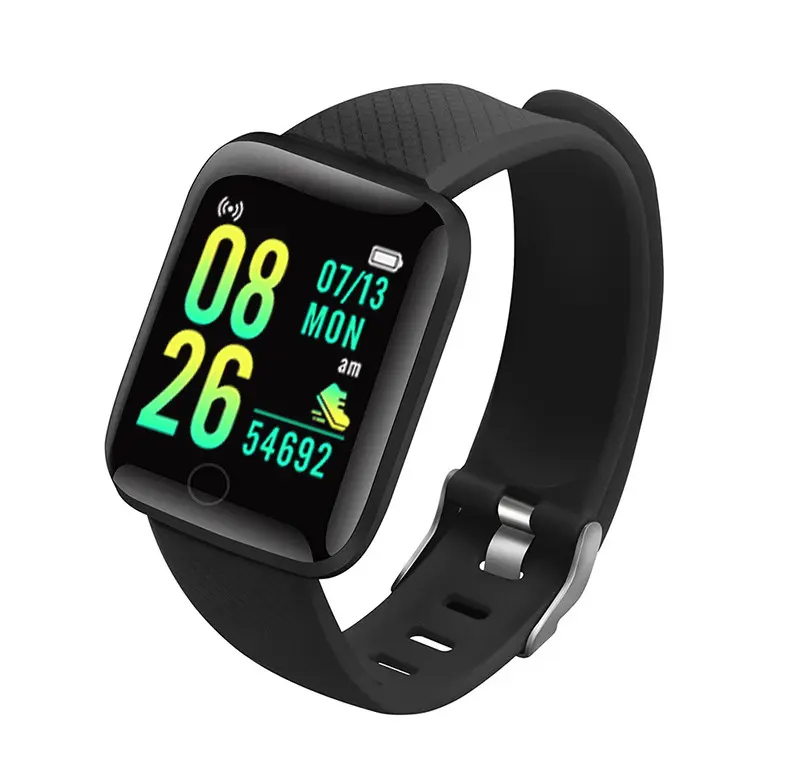 116 mais pulseira inteligente mensagem lembrete tela colorida frequência cardíaca Bluetooth medidor de exercício passo transfronteiriço 116 smartwatch