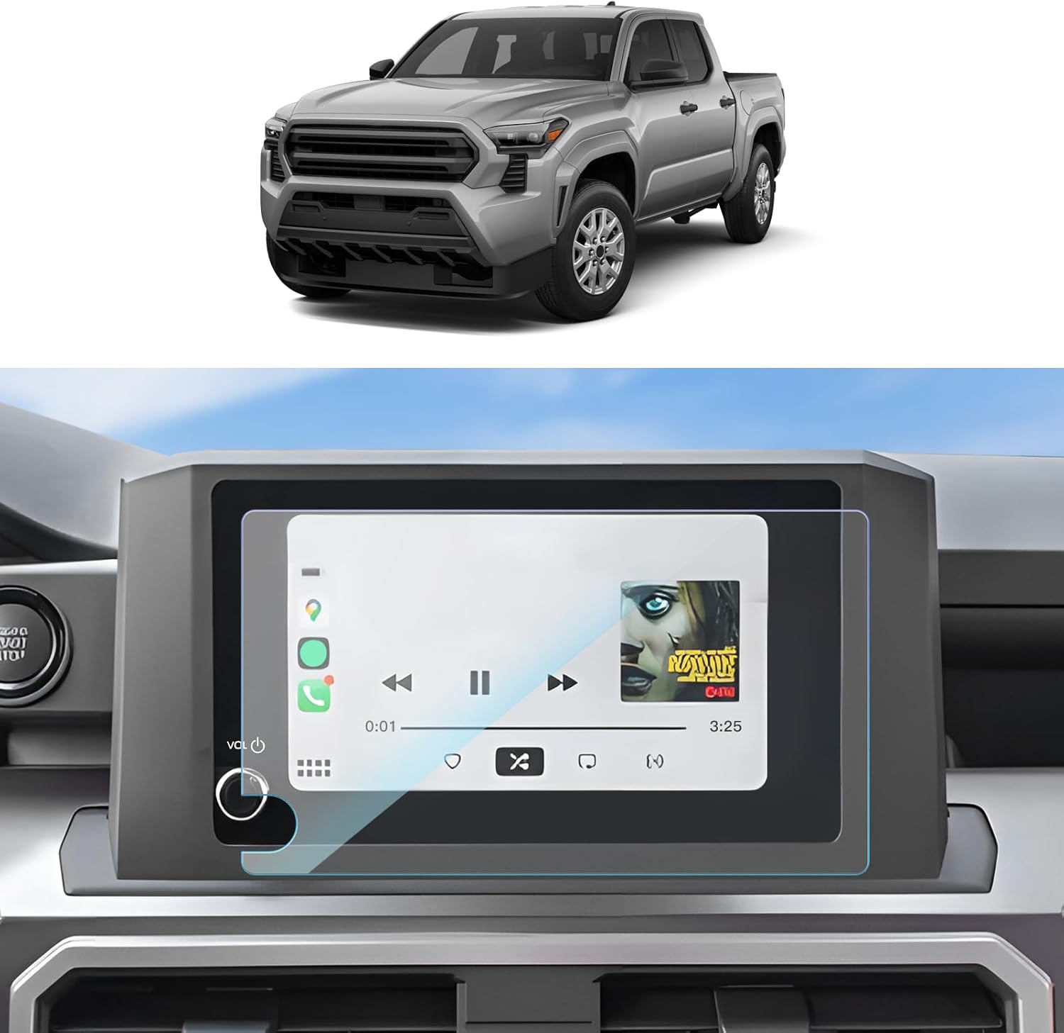 Pour la navigation 2024 de pouce de Toyota Tacoma 8
