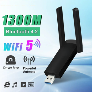 USB3.0双频1300Mbps无线适配器蓝牙4.2台式/笔记本电脑外部网卡接收器/发射器 - Product Image 6