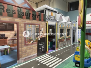 Minik şehir oyunu çocuklar rol oynamak istasyonu kapalı oyun evi bebekler eğlence merkezi Cheer eğlence tarafından oynamak - Product Image 2