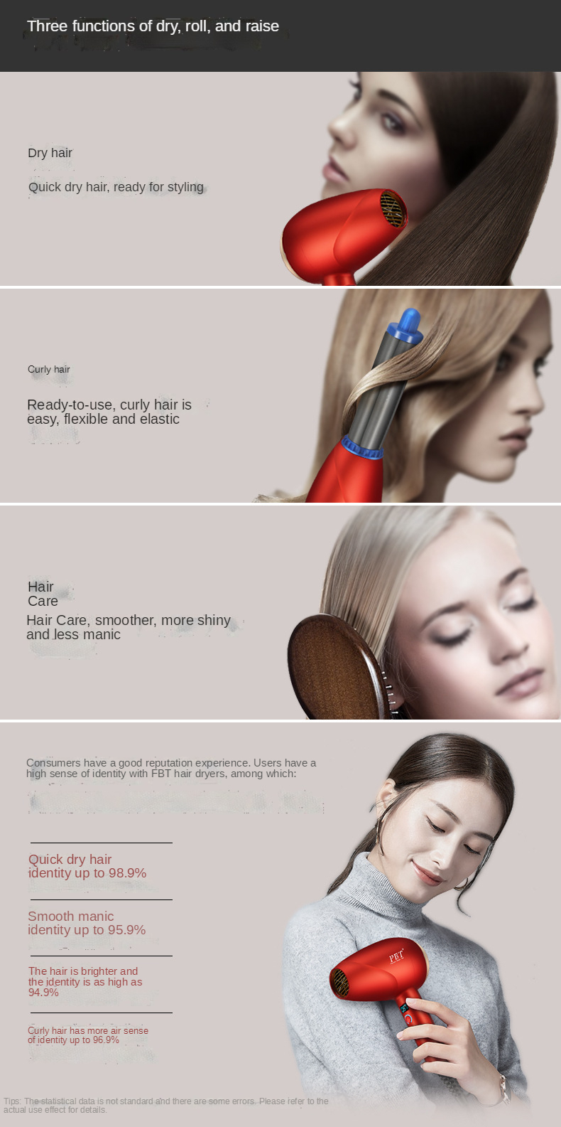 Fashion and popular style 2021 latest salon Negative Ion hair dryer household hair dryer for home travel hotel