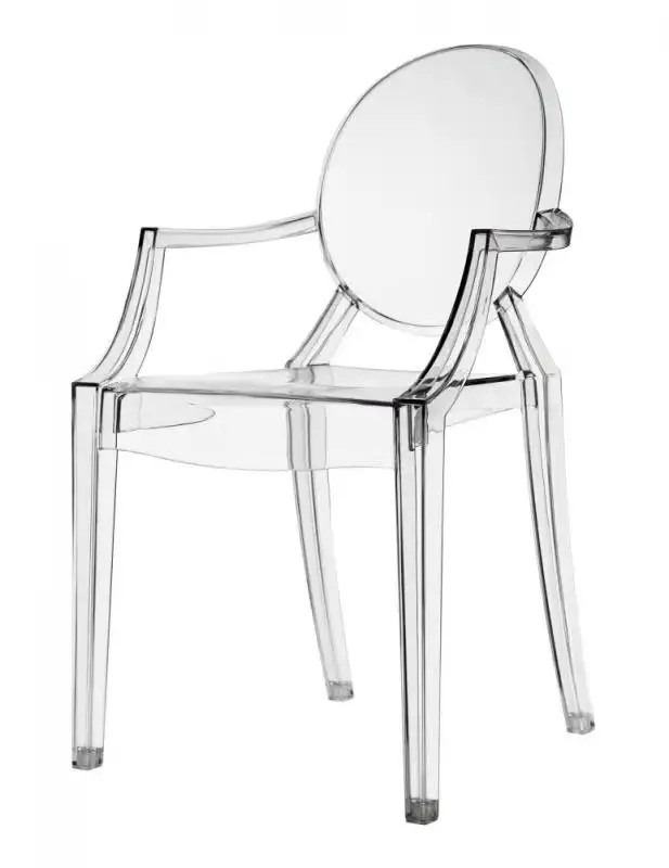 Stackable Dining Chair Clear Transparent Acrylic Chairs PC Chair