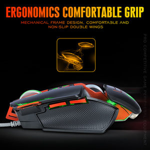USB Wired 3200DPI Adjustable Backlight Gaming Mouse V9 <strong>Mechanical</strong> Pro Gamer/LOL 8 Custom Buttons &amp; <strong>Programmable</strong> Features - Product Image 3