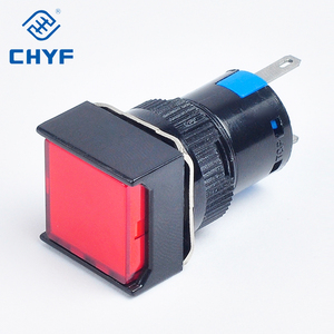 CHYF Kunststoff 16mm 3A Rechteckiger runder quadratischer Pilz Drehkopf Druckknopf schalter Qualitäts garantie Momentan <span class=keywords><strong>LED</strong></span>