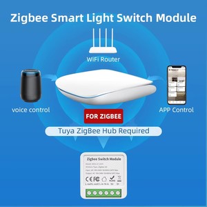 El módulo Tuya Zigbee 4Gang admite interruptor de circuito de relé de voz de control remoto de 2 canales (10A) - Product Image 4