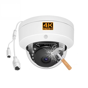กล้องรักษาความปลอดภัยเครือข่าย4K 8MP โดม POE IP กลางแจ้ง2.8มม. H.265 IP67ใช้ได้กับกล้องวงจรปิดกันน้ำ Hi NVR - Product Image 1