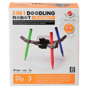3ใน1ปากกาและแปรงรวม b/o ชุดกลไกสนุก DIY วาดดูเดิลหุ่นยนต์สำหรับเด็ก - Product Image 5