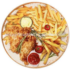 Poulet frit et frites
