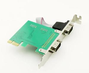 อะแดปเตอร์คอนโทรลเลอร์สำหรับการ์ด1ชิ้น RS-232 PCI-E ไปยัง dual RS232 Serial Express DB9 2พอร์ต - Product Image 3
