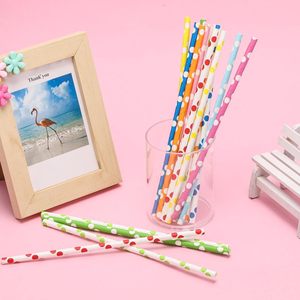 派对用品用多色可生物降解纸吸管生日新娘/婴儿淋浴圣诞装饰品节日庆典