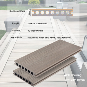 Dış teras ahşap doku Alfresco WPC döşeme paneli ahşap plastik kompozit <span class=keywords><strong>pvc</strong></span> zemin kaplaması açık ahşap plastik zemin kaplaması