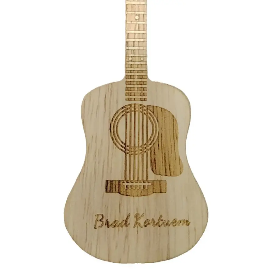 In legno chitarra acustica pick box con supporto personalizzato chitarra pick box di personalizzazione