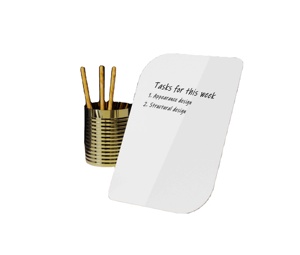 Bảng Kính Để Bàn-Giá Vẽ Để Bàn 12X8 Inch Bảng Trắng Có Chân Đế, Bảng Để Bàn - Product Image 1